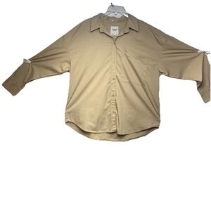 Abercrombie & Fitch Men's Button Down Long Sleeve Cotton Shirt Size L‎